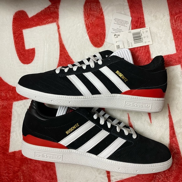 🆕 Adidas Businetz Skate Black/White/Red - Mens - Picture 10 of 10